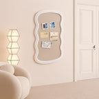 Wonderjune Linen Display Pinboard, Wavy, 24" X 36", Cream White - Image 2