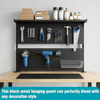 Desk Pegboard, 40 X 34 Inch Desk Pegboard System Monitor Stands Computer Accessories Clamp On Desk Organizer for Office Gaming Desk Workbench - Image 7