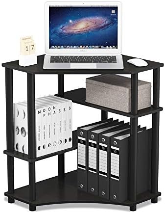 Furinno Turn-N-Tube Toolless Corner Desk, Gaming Desk, Espresso - Image 7