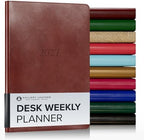 Gallery Leather Desk Weekly Planner 2026-2027 Acadia Tan by GalleryLeather