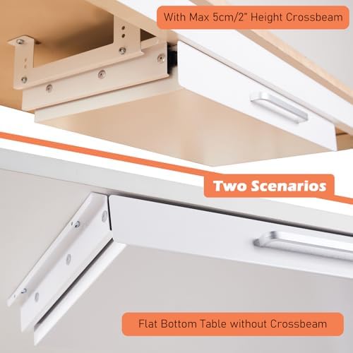 Under Desk Drawer Organizer 21", Large Desk Pencil Storage Drawer - Image 4