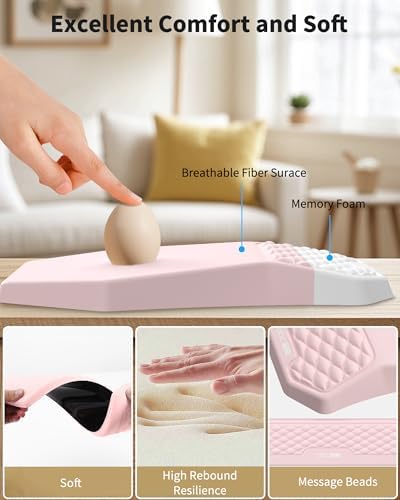 Ergonomic Mouse Pad with Wrist Rest & Keyboard Wrist Rest Support Set - Image 3