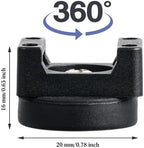 Yookeer 40 Pcs Magnetic Zip Tie Mount Cable Clips Black, 22 mm - Image 2