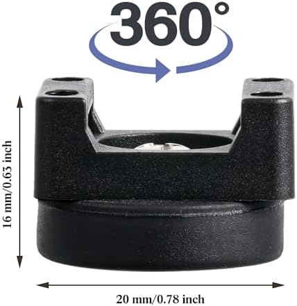 Yookeer 40 Pcs Magnetic Zip Tie Mount Cable Clips Black, 22 mm - Image 2