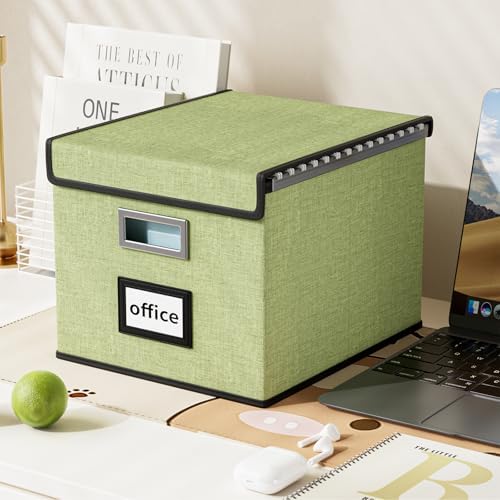 File Organizer Box with Lids, Collapsible File Folder Organizer - Image 5