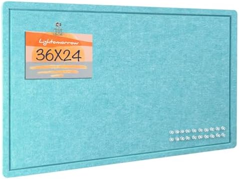 Felt Bulletin Board 36x24 inches, Decorative Pin Board for Home & Office by Lightomorrow