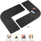 Chihein L-Shaped Desk Pad for Home Office Black (57.1”+ 57.1”) x 19.7” - Image 3