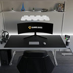 Gamer Boss - Gaming Mouse Pad - 72 x 36 Inches - 4mm Thick with Stitched Edges, Non-Slip Rubber Base, Premium Cloth Mousepad, Desk Mat for Laptop, Keyboard, Computer & PC (Mammoth, Black) - Image 3