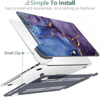 DONGKE Compatible with MacBook Pro 16 Inch Case (2026-2021 Release, M5 M4 M3 M2 M1 Pro/Max Chip), Plastic Hard Shell Cover with Keyboard Cover & Screen Protector for MacBook Pro 16", Abstract Marble - Image 6