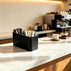 Metal Aluminum Pencil Holder Round Desktop Organizer Cup - Image 3