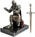 Knight Pen Holder Desk Organizer Office Decor Letter Opener for Desk Iron by HDMbigmiHomeDecorations