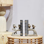 Decorative-Bookends Birds Book-Ends Heavy Duty - Unique Book Ends to Hold Books Heavy Duty Antique Book Stoppers for Shelf Office Desk Books Stand Organizer 2.3 LBS 4.75 * 4 * 6 in Newman House Studio - Image 3