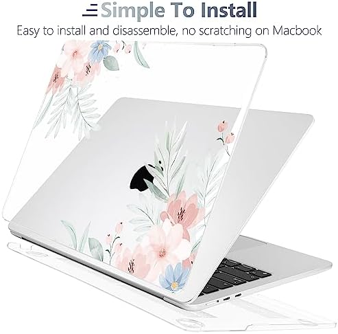 Batianda LumiArt Case for MacBook Air 13.6" M2-M5 Chip, Pastel Floral - Image 3