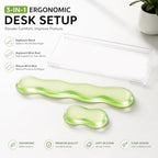 Acrylic Keyboard Stand with Gel Wrist Rest Set,Gel Keyboard Wrist Rest， - Image 5