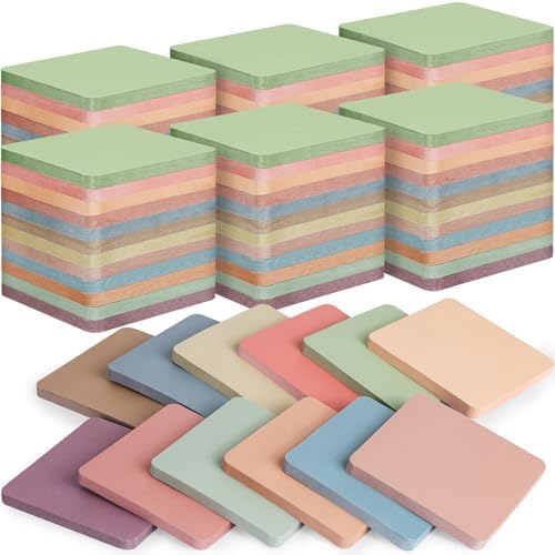 60 Pack Vintage Sticky Notes 3x3 Inch 12 Retro Colors Memo Pads Bulk by Oleitodh