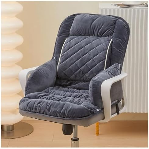 Office Chair Cushions for Back and Butt, Black by CNAHFSAL