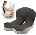 L-Shaped Memory Foam Seat Cushion with Back Support for Office Chair by Unknown