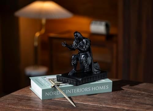 Medieval Templar Vanguard Officer Knight Pen Holder Desk Organizers Black - Image 6