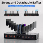 60W Charging Station for Multiple Devices, 10-Port USB Fast Charger - Image 6
