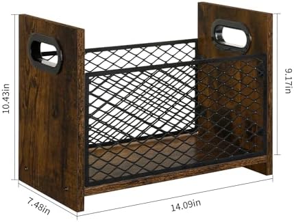 YINMIT Magazine Holder, Medium Magazine Rack Floor, Book Storage Basket - Image 4