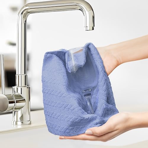 LIVOS Microfiber Cleaning Cloth Roll - 80 Pack, Reusable Paper Towels, Microfiber Towels for Cars, Super Absorbent Lint Free Cleaning Rags for House, Kitchen, Window-Light Purple, 11.5"x11.5" - Image 2
