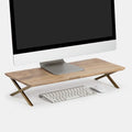 Anji Mountain Monitor Stand for Desk - Desktop Organizer & Laptop Riser, Ergonomic Monitor Riser, Space-Saving, Durable, Easy Assembly & Ideal for Home & Office,Natural, 24-Inch, Classic by AnjiMountain