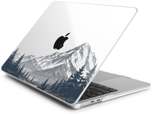 Batianda Case for MacBook Air 13.6" 2026 M5 M4 M3 M2 Chip, Snow Mountain - Image 4