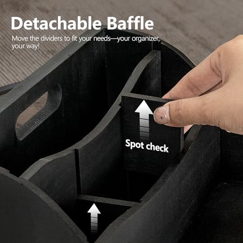 Rebee Vision Mail Organizer for Desk with Drawer for Store Jewelry, Black - Image 6