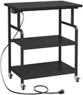 YAOHUOO 3 Tier Large Printer Stand with Power Outlet/Adjustable Shelf by YAOHUOO