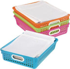 Really Good Stuff Multi-Purpose Small Desktop Paper Storage Baskets - Image 2