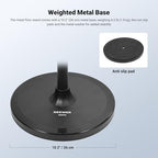 NEEWER Microphone Floor Stand, 3 Section Adjustable Detachable Mic Clamp Holder Mount with Weighted Base, Compatible with Blue Yeti HyperX QuadCast Shure SM58 Samson Q2U Fifine K669B, MS045 - Image 6