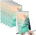 Acrylic Wall Sign Holder, Easy-Open 8.5 x 11 Wall Mount Display Frame 6p by Golemas