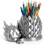 3D Printed Dragon Pencil Holder for Desk, Removable Dragon Egg Pen Holder, Cute Pencil Cup Desk Organizer for Pens, Pencils, Paper Clips, Makeup Brushes, Fantasy Desk Decor Gift for Kids by LehuoMaker3DPrintedStudio