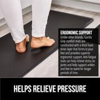 GORILLA GRIP Cushioned Kitchen Mats for Floor, 2 PK, 17x24+17x48 Black - Image 3