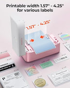 MUNBYN Bluetooth Thermal Label Printer, Wireless 4x6 Shipping Label Printer - Image 4