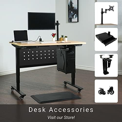 Progressive Automations Magnetic Desk Frame Cable Organizer for Standing Desk - Black - Image 4