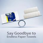 Greenfound Microfiber Cleaning Cloth Roll -80 Pack, 11.5x11.5, Tear Away Towels, Reusable and Washable Rags, White - Image 6