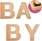 4PCS Charcuterie Letters 12” Fillable Cardboard Letters “Baby” Tray for Baby Shower, Wood Cupcake Chocolate Candy Dessert Decorative Tray (Baby-Wooden) - Image 4