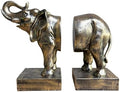 Elephant Book Ends Decorative Bookends for Shelves, Animal Elephant Bookends for Bookshelf Decor, Decorative Book Stoppers for Home Office Library by Dwelloria