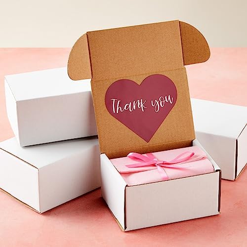 Stockroom Plus Mailing Box - 100 Pack, White, 4 x 3 x 2 Inch Corrugated Cardboard - Foldable Business Card Boxes & Mailers for Storage, Transit & Moving - Image 4