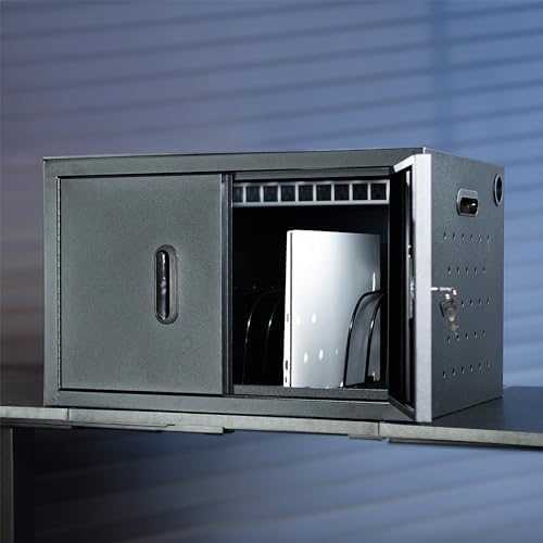 VIVO Black 16-Bay Laptop and Tablet Locking Charging Station, CART-LAPC2 - Image 3