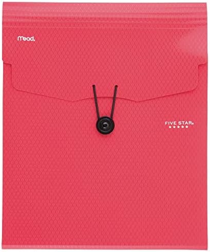 Five Star Expanding File Folder, 5-Pocket Vertical Expandable File Folder, Red (72693) by FiveStar