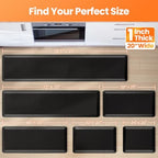 1-Inch Thick Anti-Fatigue Mat for Kitchen and Standing Desk,20"x94.5",Black - Image 6