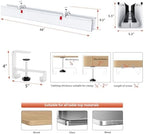 Univivi No Drill Under Desk Cable Management Tray, 48 inch Cable Management - Image 4