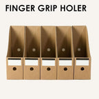 24 Pcs Cardboard Magazine File Holders Magazines Book Bin Box - Image 3