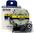 LABELWORKS 250VTBYPX Vinyl Tape - Black on Yellow Vinyl Industrial Label Maker Tape - 2" (50MM) Wide, 22.9 ft by EpsonLABELWORKS