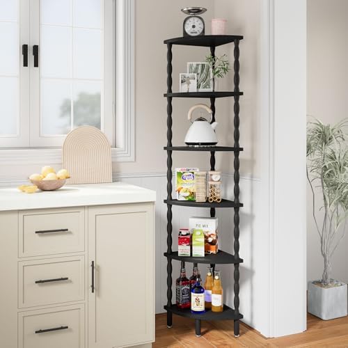 IBUYKE 6-Tier Corner Shelf,Industrial Corner Storage WBC021B - Image 2