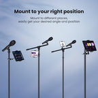 CreaDream iPad Holder for Mic Stand, Aluminum Tablet Holder for Mic Music - Image 2