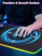XXL RGB Gaming Mouse Pad with 15W Magnetic Wireless Charger - Image 6