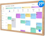 Digital Calendar – 27 Inch Electronic Wall Calendar & Chore Chart, Smart Family Organizer with Interactive Touchscreen Display, Wall Mount in Portrait or Landscape by flyEVfish